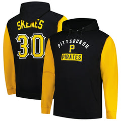 Paul Skenes Pittsburgh Pirates Profile Big & Tall Fleece Pullover Hoodie - Black Hoodies