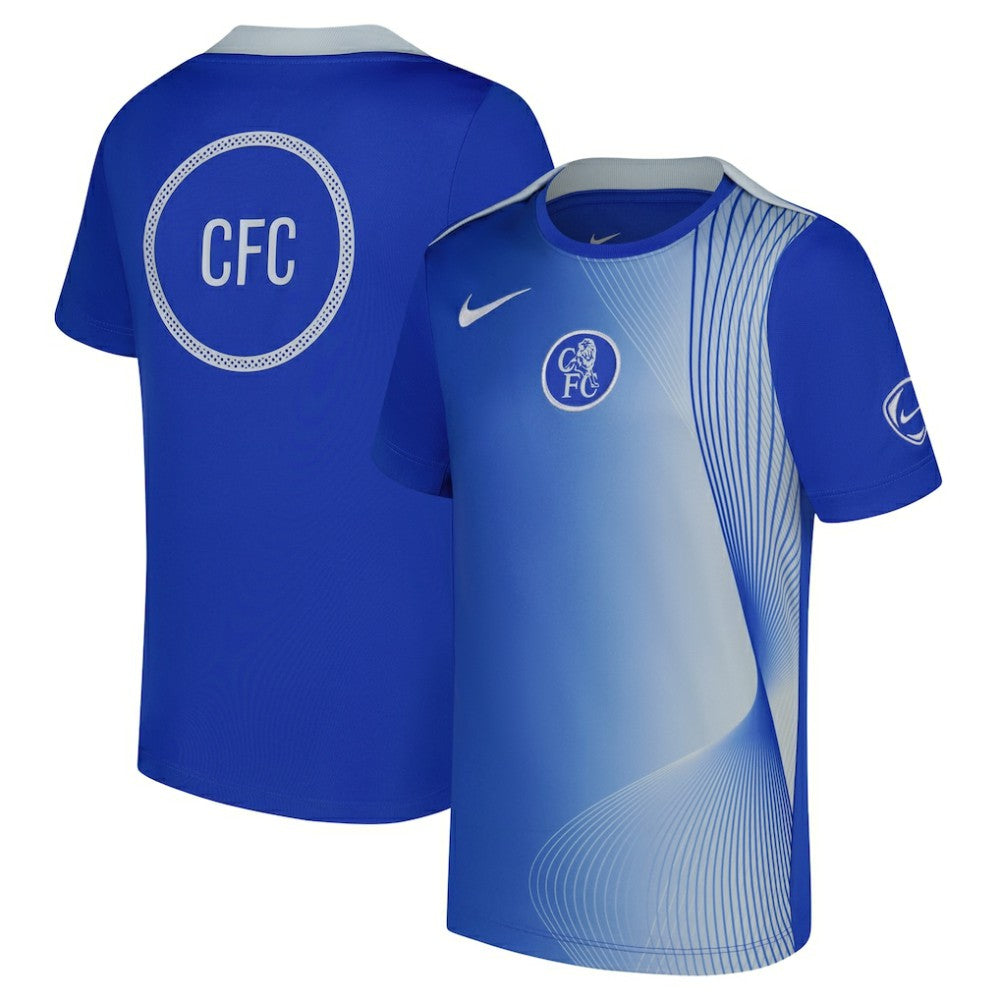 Chelsea Youth 2025/26 Third Academy Pro Pre-Match Dri-Fit Top Blue