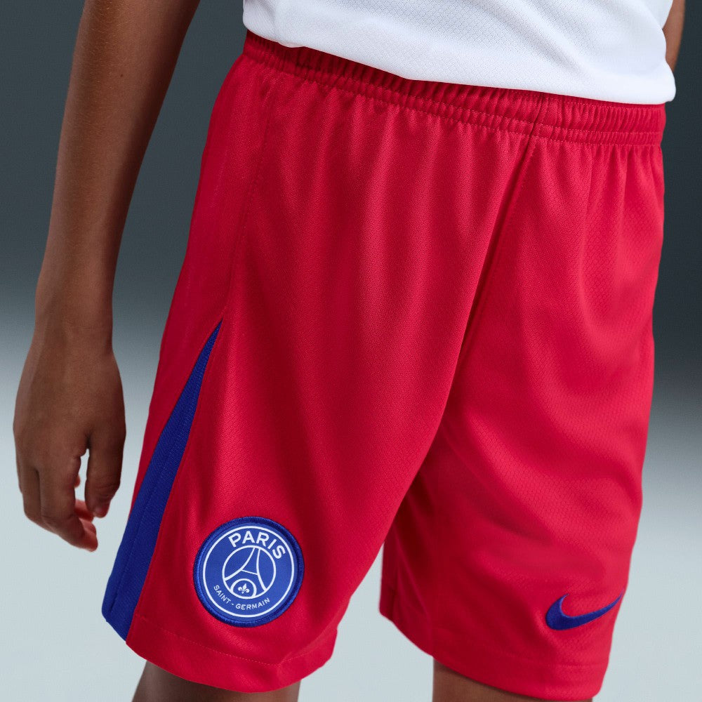 Paris Saint-Germain Youth 2025/26 Dri-FIT Stadium Shorts Red
