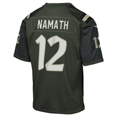 NFL Joe Namath New York Jets Youth 2025 Rivalries Collection Retired Player Game Jersey - Gotham Green