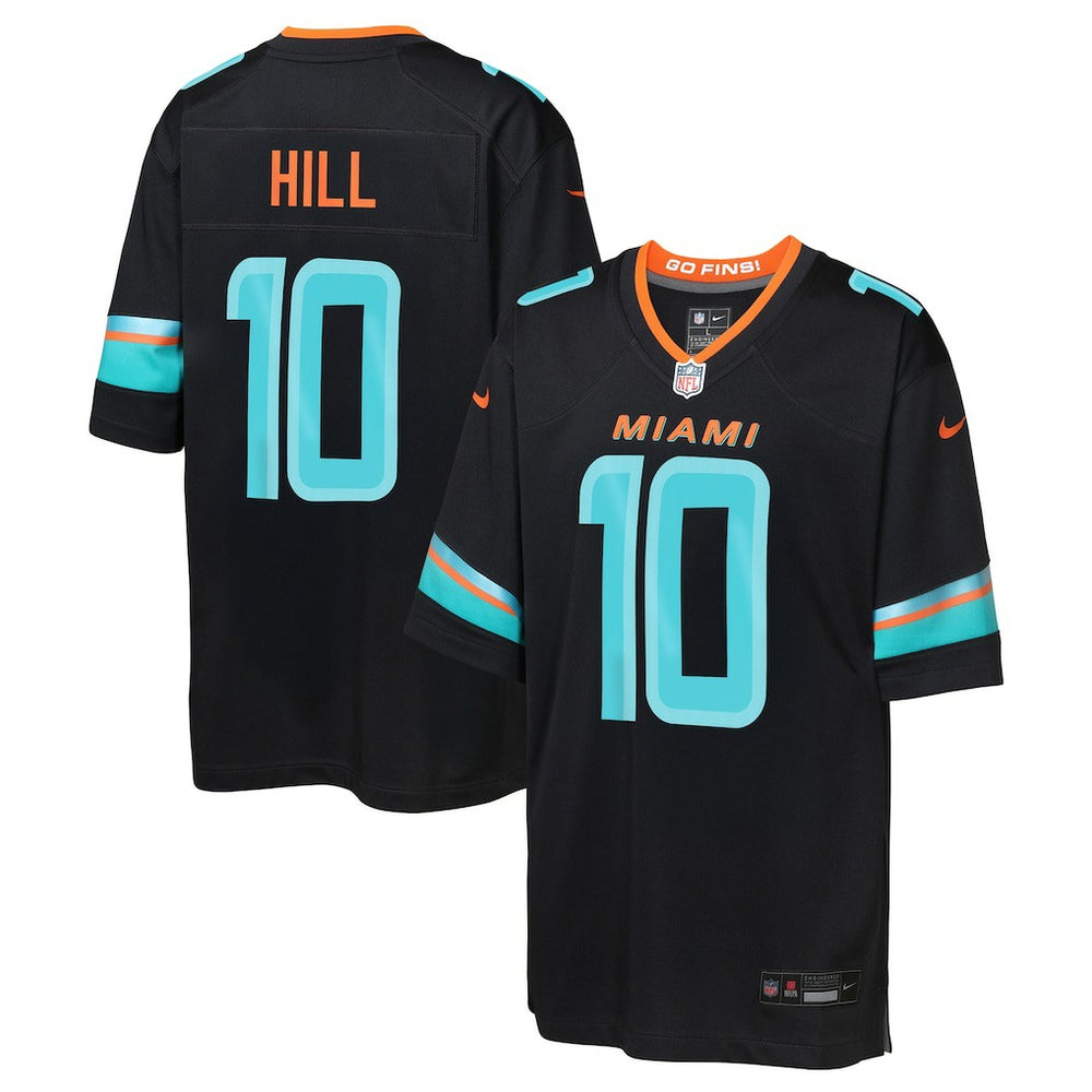 NFL Tyreek Hill Miami Dolphins Youth 2025 Rivalries Collection Game Jersey - Pitch Blue
