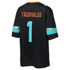 NFL Tua Tagovailoa Miami Dolphins Youth 2025 Rivalries Collection Game Jersey - Pitch Blue