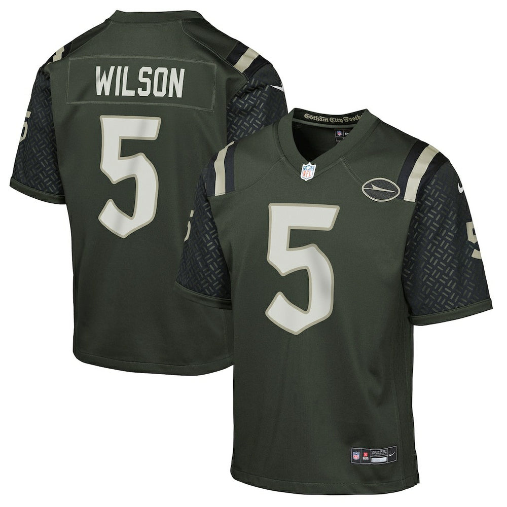 NFL Garrett Wilson New York Jets Youth 2025 Rivalries Collection Game Jersey - Gotham Green