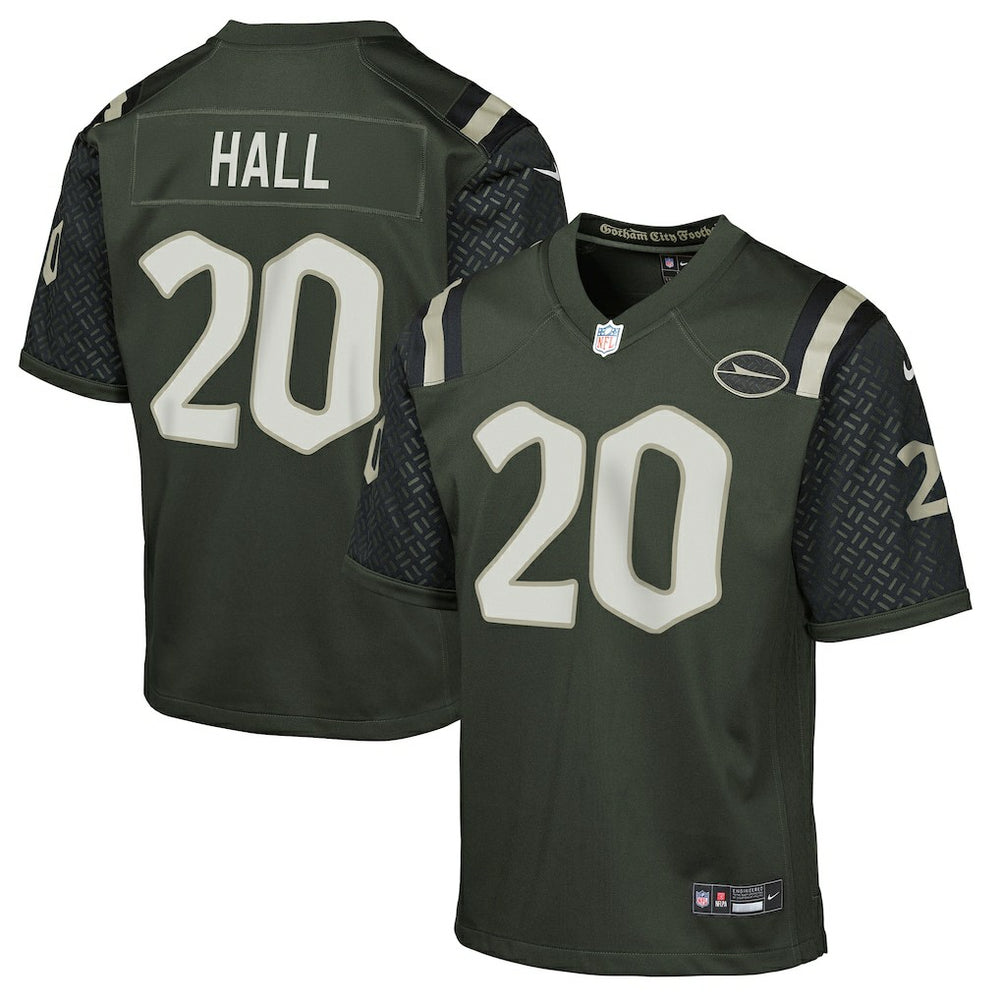 NFL Breece Hall New York Jets Youth 2025 Rivalries Collection Game Jersey - Gotham Green
