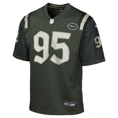 NFL Quinnen Williams New York Jets Youth 2025 Rivalries Collection Game Jersey - Gotham Green