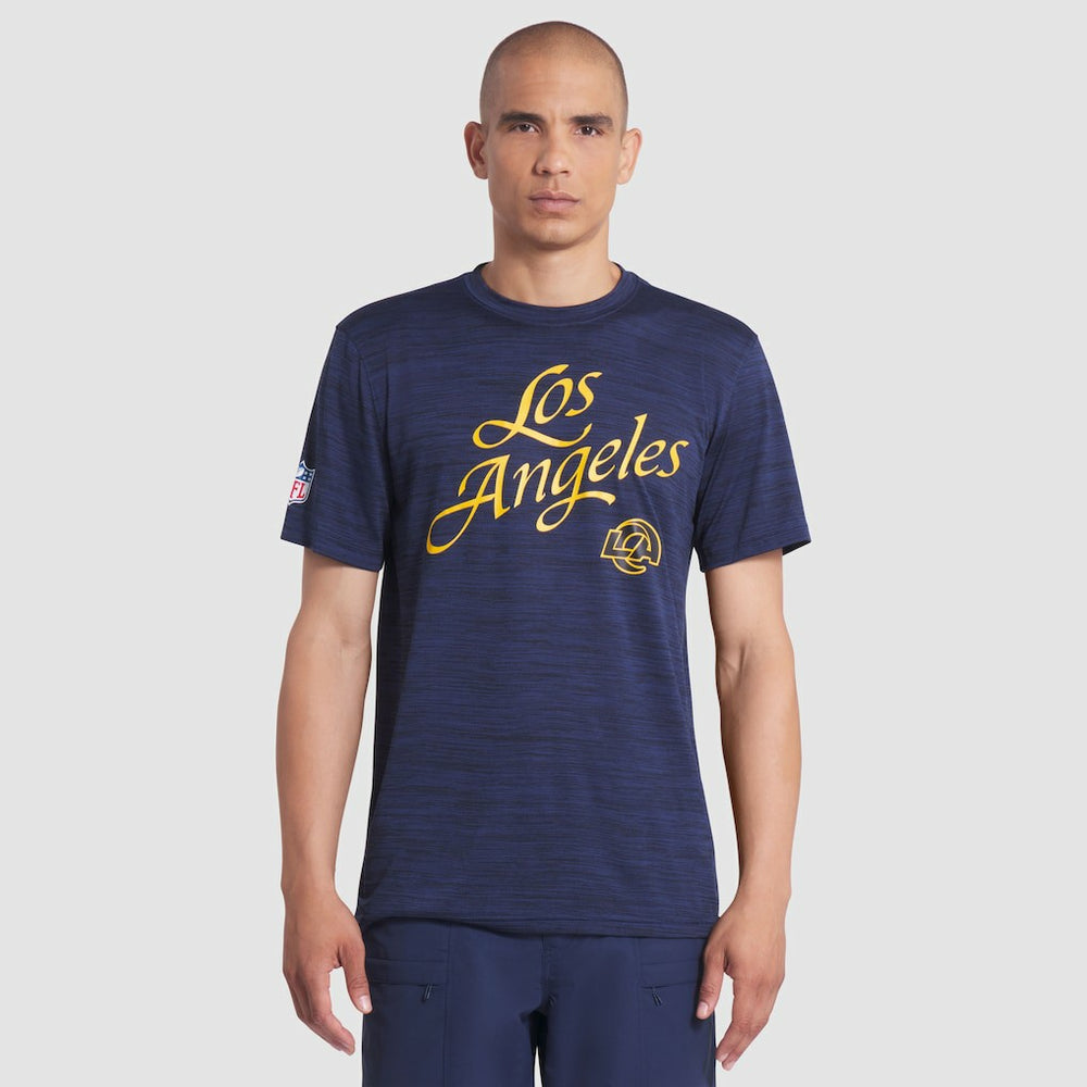 Los Angeles Rams 2025 Rivalries Collection Sideline Velocity Dri-FIT T-Shirt Midnight Blue