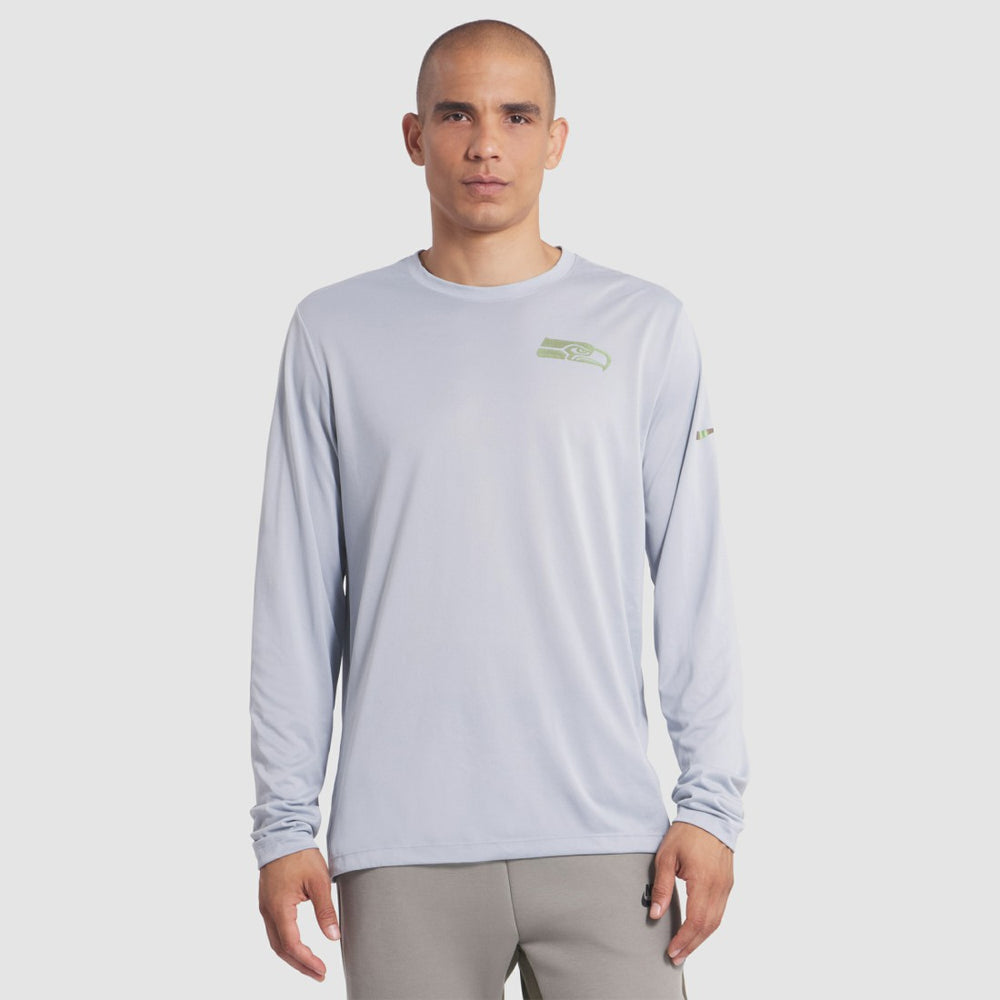 Seattle Seahawks 2025 Rivalries Collection Sideline Legend Dri-FIT Long Sleeve T-Shirt Wolf Gray