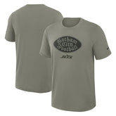 New York Jets 2025 Rivalries Collection Slub Dri-FIT T-Shirt Dark Stucco