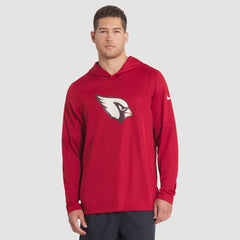 Arizona Cardinals 2025 Rivalries Collection Sideline Dri-FIT Long Sleeve Hoodie T-Shirt Red