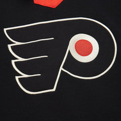 NHL Philadelphia Flyers Mitchell & Ness Women's Heritage Lace-Up Pullover Sweatshirt - Black