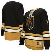 NHL Vegas Golden Knights Heritage Lace-Up Pullover Sweatshirt - Black