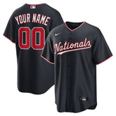 MLB Washington Nationals Nike Alternate Custom Replica Jersey - Navy