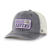 Baltimore Ravens '47 Canteen Relaxed Trucker Adjustable Hat Charcoal