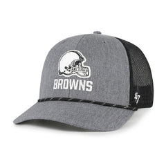 Cleveland Browns '47 Carbon Rope Trucker Adjustable Hat Heather Charcoal