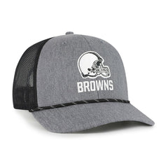 Cleveland Browns '47 Carbon Rope Trucker Adjustable Hat Heather Charcoal