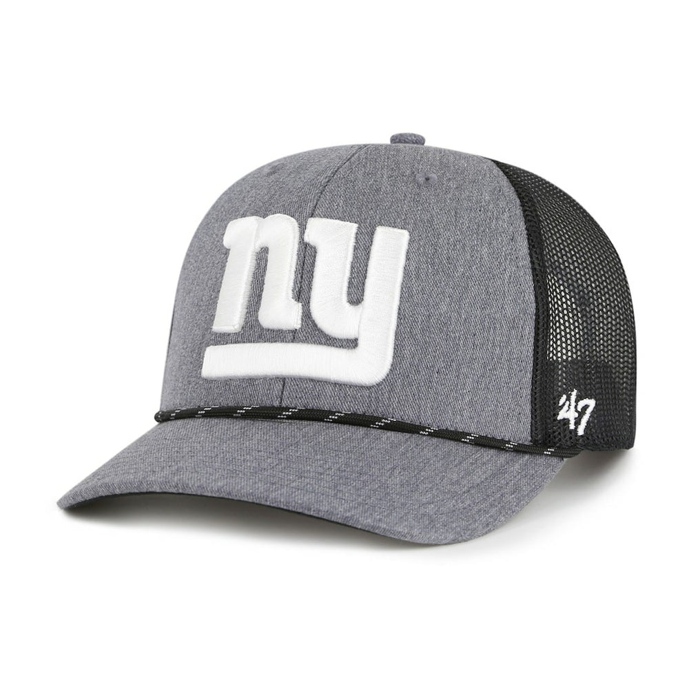 New York Giants '47 Carbon Rope Trucker Adjustable Hat Heather Charcoal