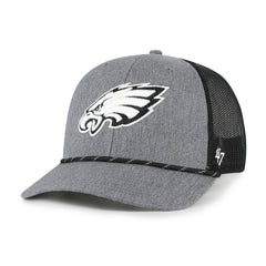 Philadelphia Eagles '47 Carbon Rope Trucker Adjustable Hat Heather Charcoal