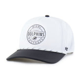 Miami Dolphins '47 Suburbia Hitch Two-Tone Adjustable Hat White/Black
