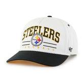 Pittsburgh Steelers '47 Roscoe Two-Toned Hitch Adjustable Hat White/Black