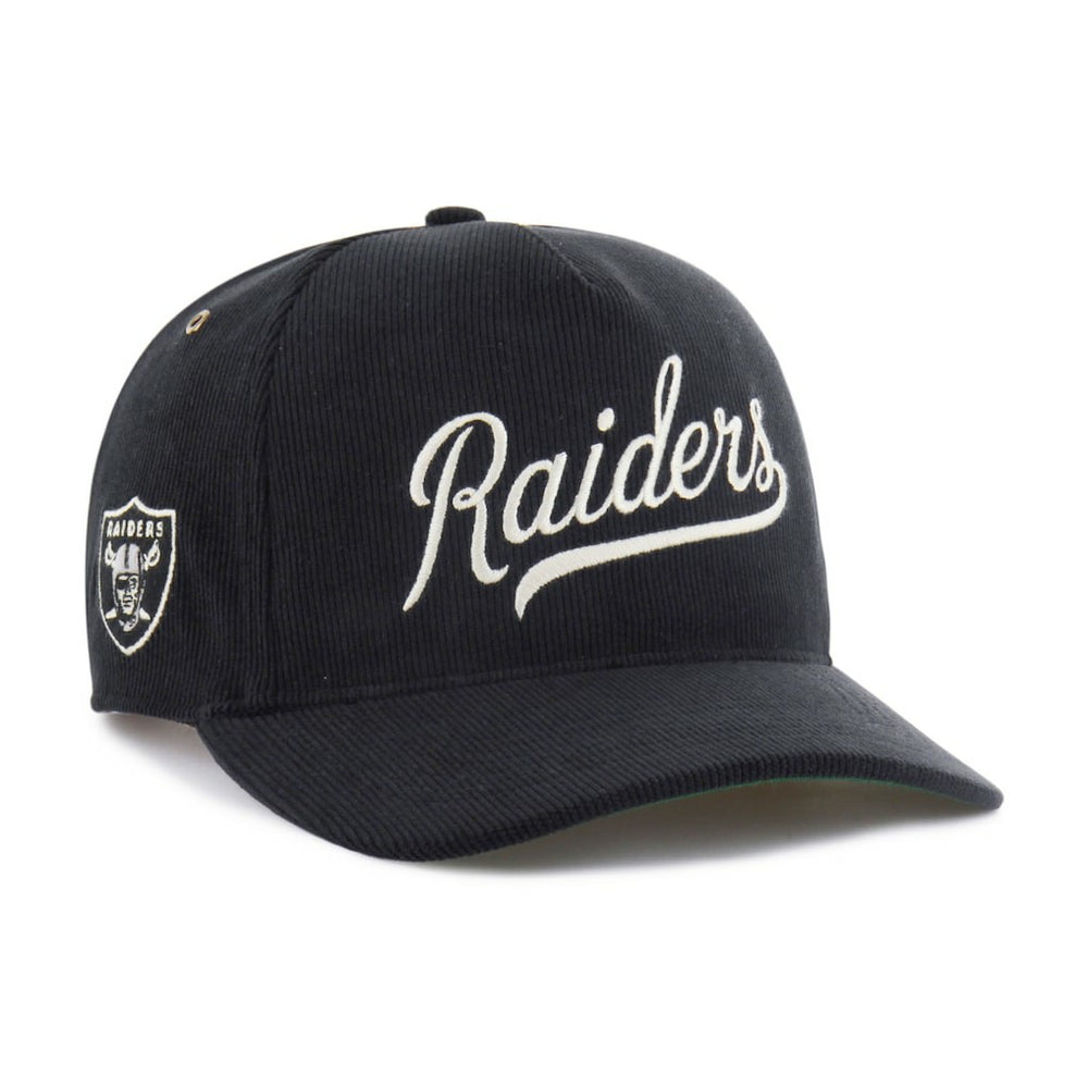 Las Vegas Raiders '47 Golden Age Corduroy Hitch Adjustable Hat Black