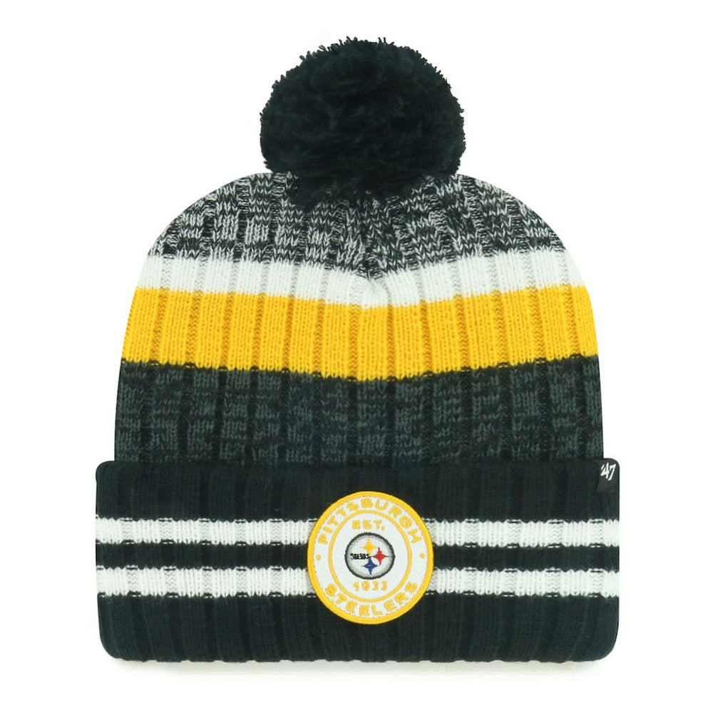 Pittsburgh Steelers '47 Quiver Cuffed Knit Hat with Pom