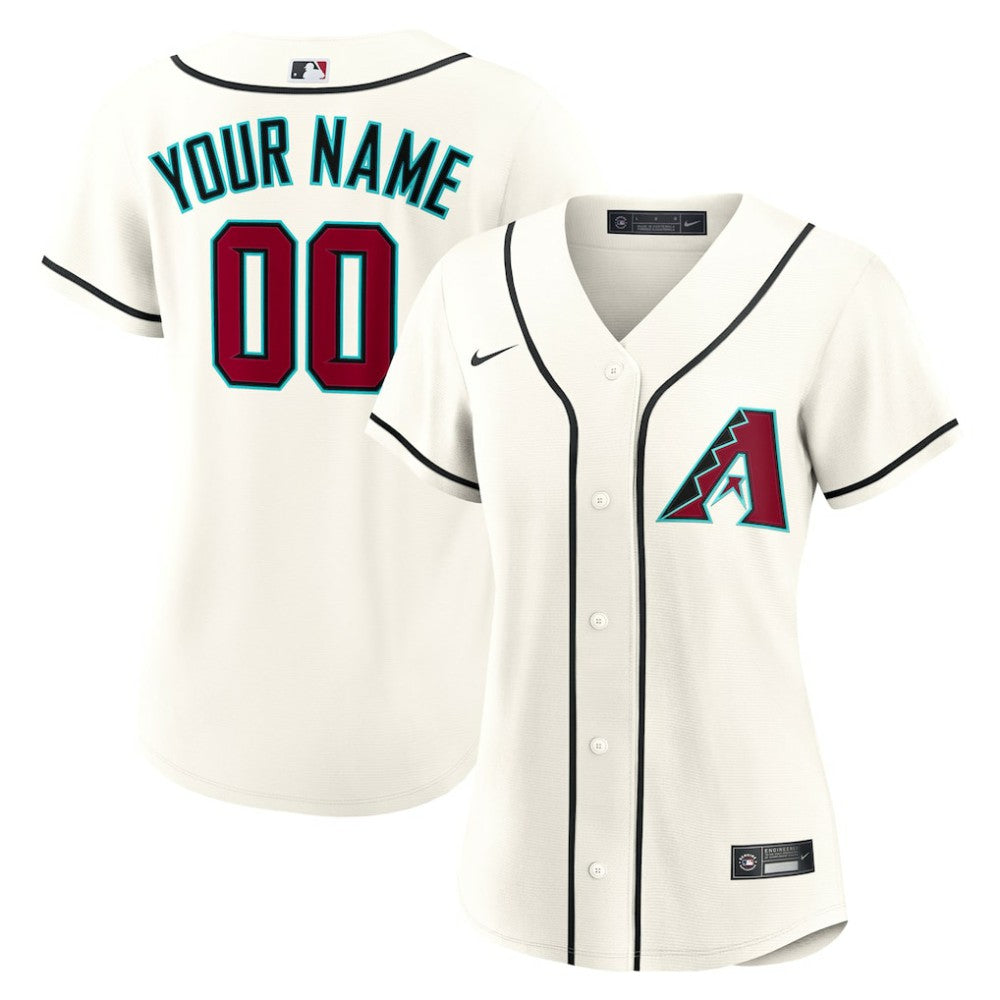 MLB Arizona Diamondbacks Nike Women's Home Custom Replica 2.0 Jersey - Cream