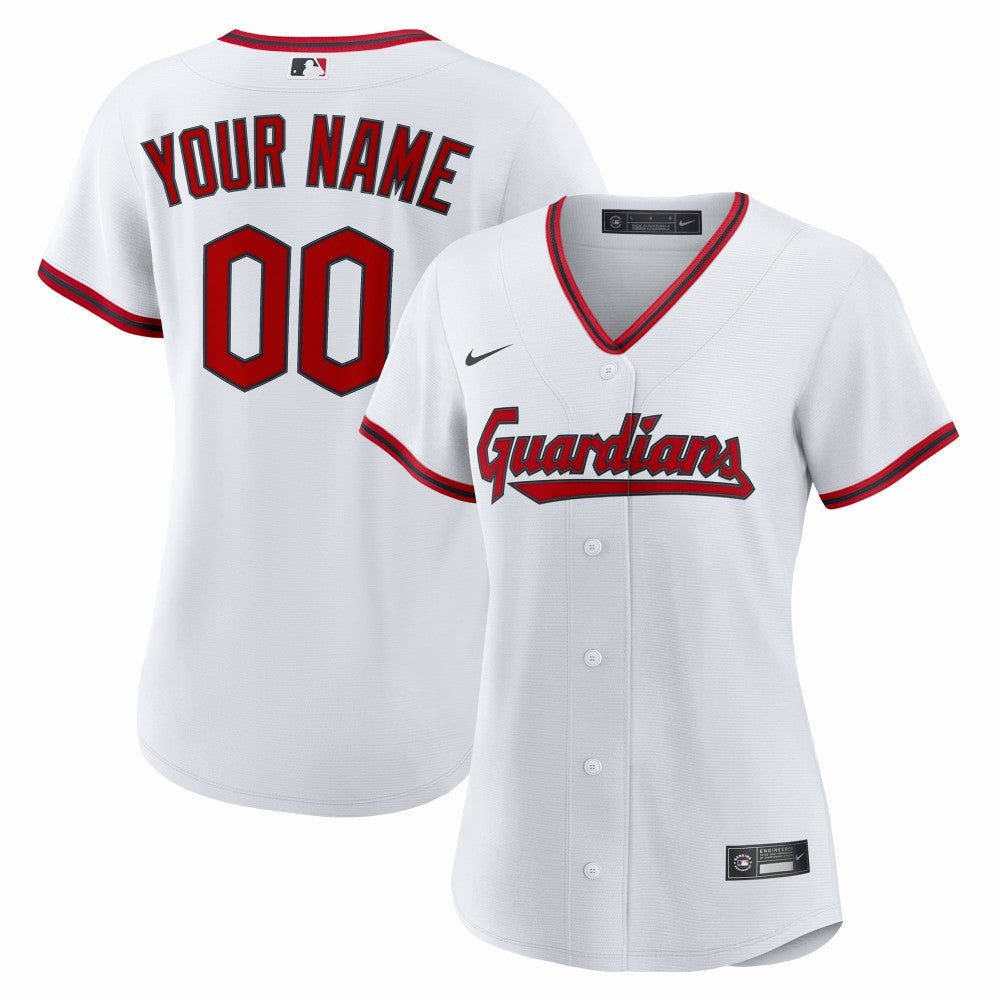 MLB Cleveland Guardians Nike Women's Home Custom Replica 2.0 Jersey - White