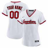 MLB Cleveland Guardians Nike Women's Home Custom Replica 2.0 Jersey - White