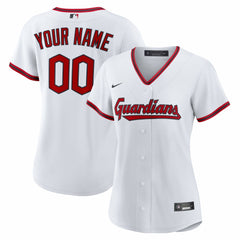 MLB Cleveland Guardians Nike Women's Home Custom Replica 2.0 Jersey - White