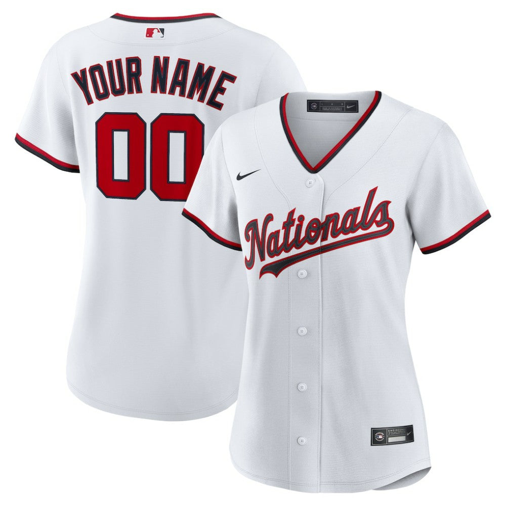 MLB Washington Nationals Nike Women's Home Custom Replica 2.0 Jersey - White