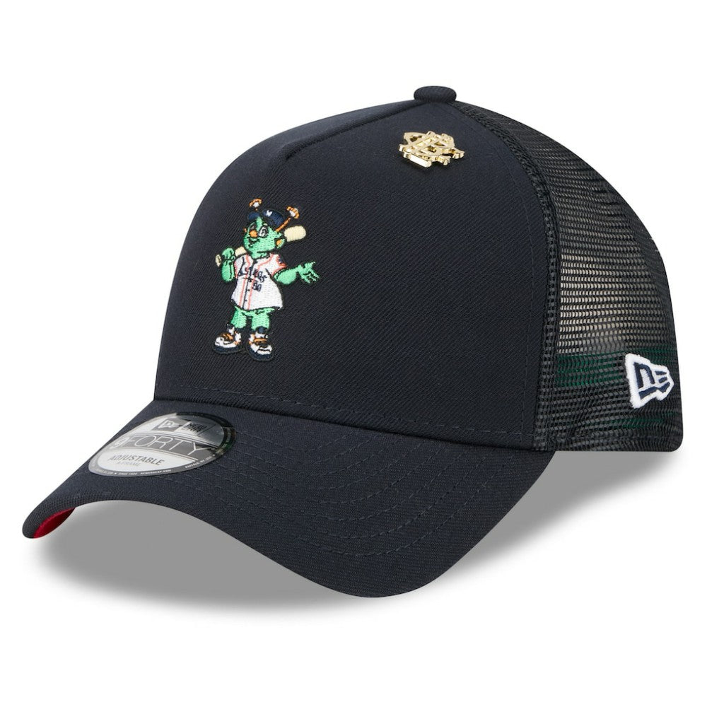 Houston Astros New Era 2025 Big League Chew A-Frame 9FORTY Adjustable Trucker Hat - Navy Hats