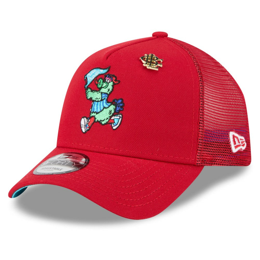 Philadelphia Phillies New Era 2025 Big League Chew A-Frame 9FORTY Adjustable Trucker Hat - Red Hats