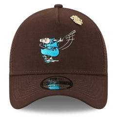 San Diego Padres New Era 2025 Big League Chew A-Frame 9FORTY Adjustable Trucker Hat - Brown Hats