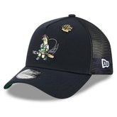 Atlanta Braves New Era 2025 Big League Chew A-Frame 9FORTY Adjustable Trucker Hat - Navy Hats