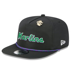 Miami Marlins New Era 2025 Big League Chew Golfer Snapback Hat - Black Hats