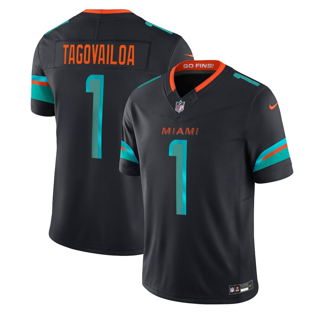 NFL Tua Tagovailoa Miami Dolphins 2025 Rivalries Collection Limited Jersey - Pitch Blue