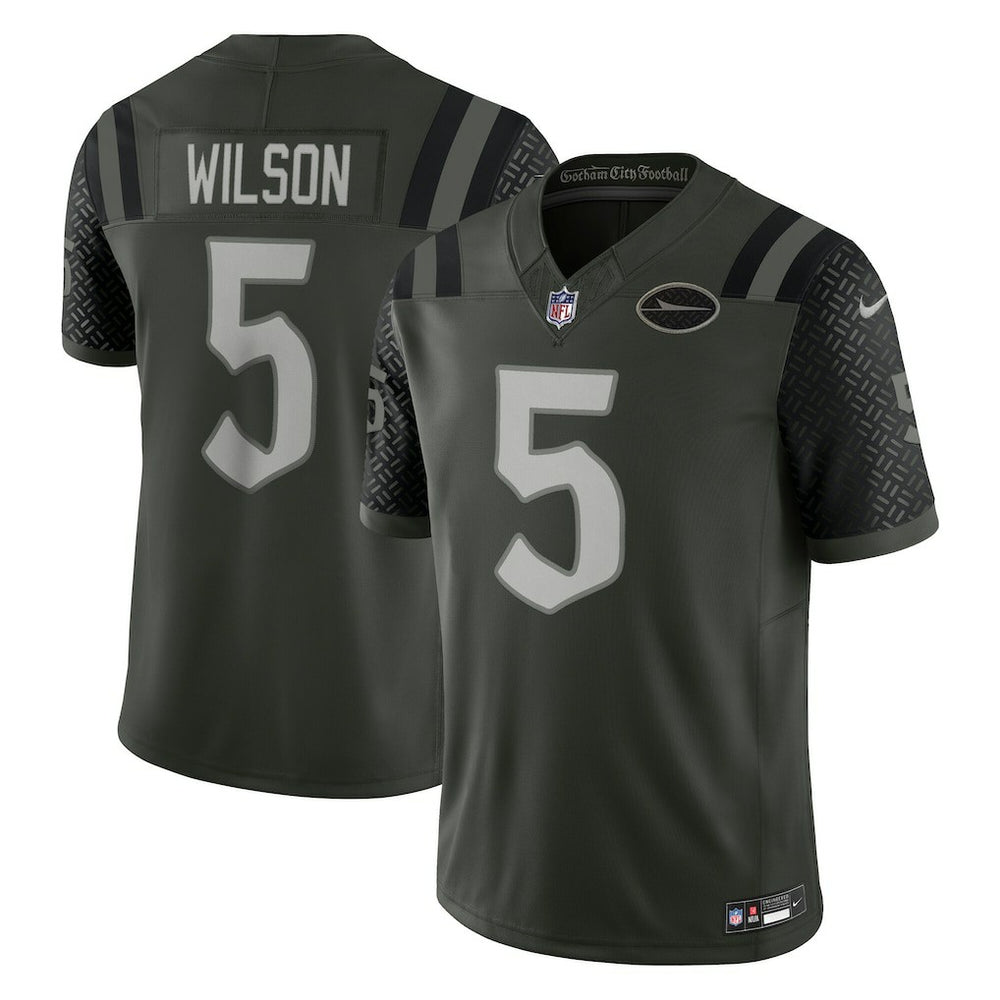 NFL Garrett Wilson New York Jets 2025 Rivalries Collection Limited Jersey - Gotham Green