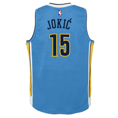 NBA Nikola Jokic Denver Nuggets Youth 2016/17 Hardwood Classics Swingman Jersey sale - Light Blue