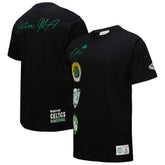 Boston Celtics Black Out Collection Vintage Premium T-Shirt Black