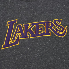 Los Angeles Lakers Black Out Collection Snow Washed Vintage Logo Pullover Sweatshirt Black