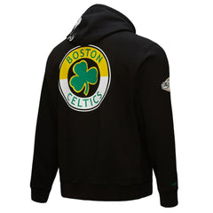 Boston Celtics Hardwood Classics Blackout Collection Pullover Hoodie Black