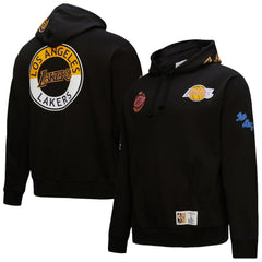 Los Angeles Lakers Hardwood Classics Blackout Collection Pullover Hoodie Black