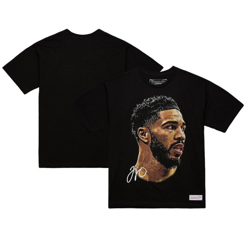 Jayson Tatum NBA Unisex Real Big Face Player T-Shirt Black