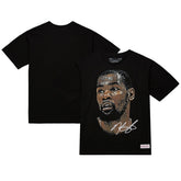 Kevin Durant NBA Unisex Real Big Face Player T-Shirt Black