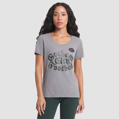 New York Jets Women's 2025 Rivalries Collection Slub Dri-FIT T-Shirt Iron Ore