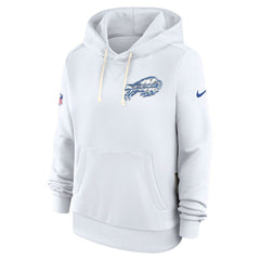 Buffalo Bills Women's 2025 Rivalries Collection Standard Issue Sideline Dri-FIT Hoodie White