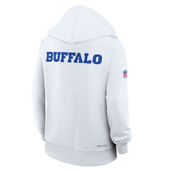 Buffalo Bills Women's 2025 Rivalries Collection Standard Issue Sideline Dri-FIT Hoodie White