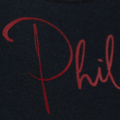 Philadelphia Phillies Mitchell & Ness Women's Cooperstown Collection Blocked Fleece Pullover Sweatshirt- Burgundy/Black Pullover