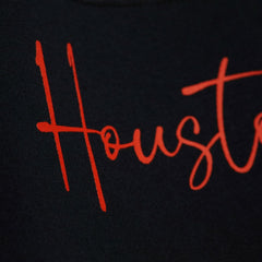 Houston Astros Mitchell & Ness Women's Cooperstown Collection Blocked Fleece Pullover Sweatshirt- Orange/Black Pullover