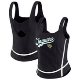 Jacksonville Jaguars WEAR by Erin Andrews Women's Square Neck Tank Top Black